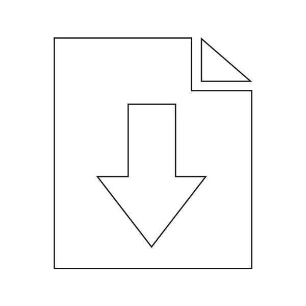 Platte pictogram downloaden — Stockvector