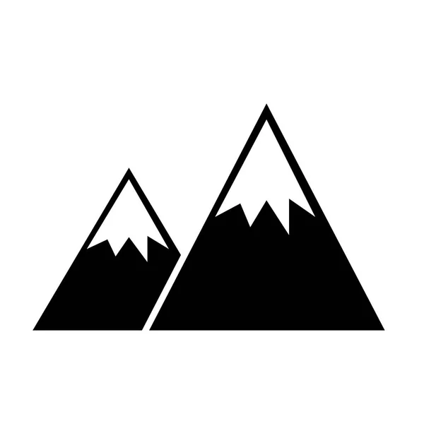 Mountain flat icon — Stock Vector