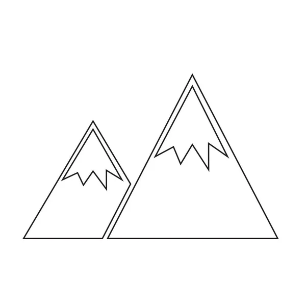Гора плоских значок — стоковий вектор