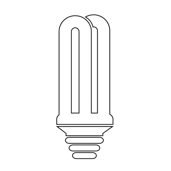 Glödlampa flat ikonen — Stock vektor