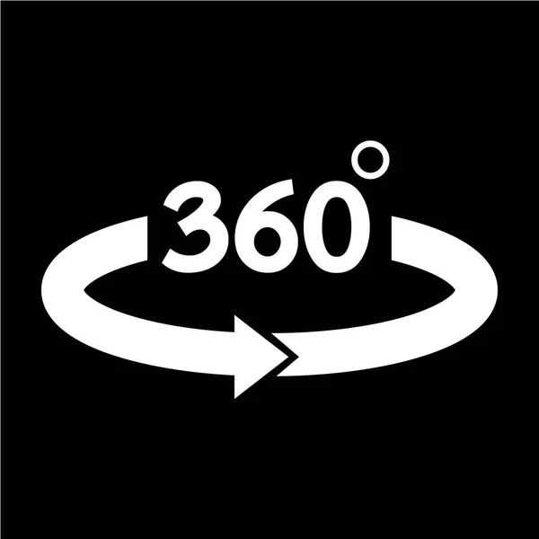 360도 아이콘 — 스톡 벡터