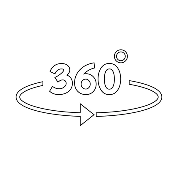 360 度アイコン — ストックベクタ