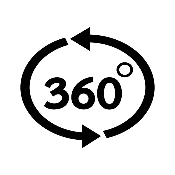 360 Degree icon — Stock Vector