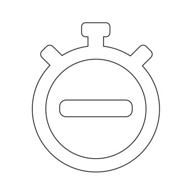 Stopwatch Düz Simgesi