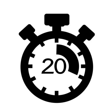 Stopwatch Düz Simgesi