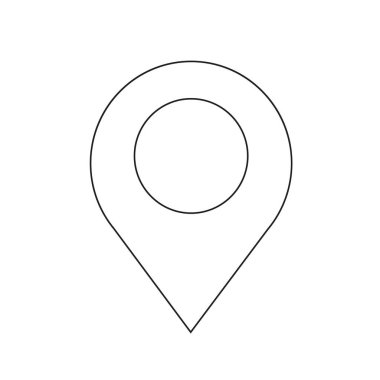 Harita işaretçi gps simgesi