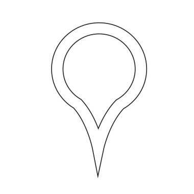 Harita işaretçi gps simgesi