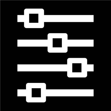 Denetim düz simgesi