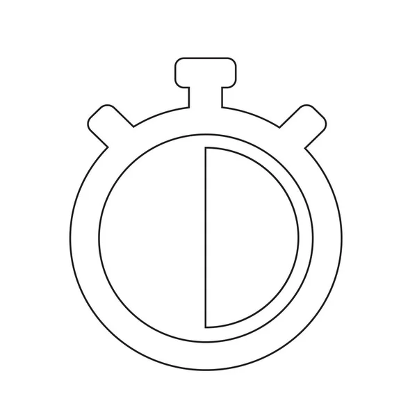 Cronômetro Flat Icon — Vetor de Stock