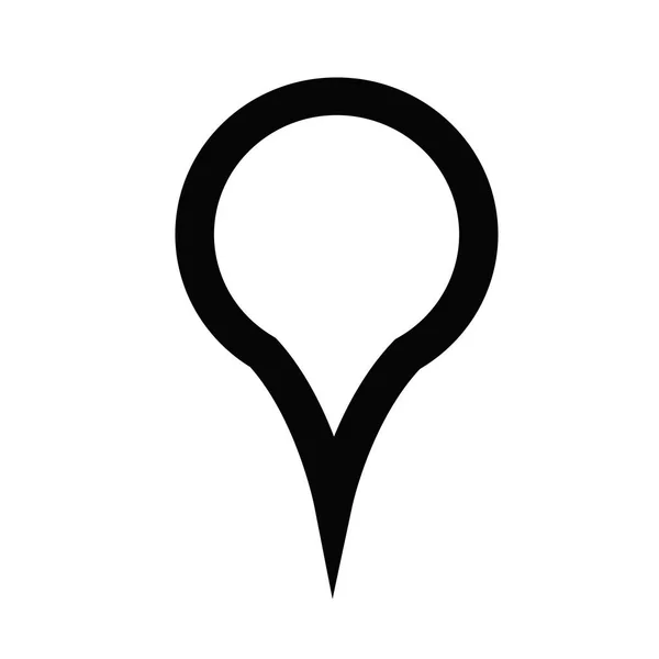 Kaart aanwijzer gps-pictogram — Stockvector