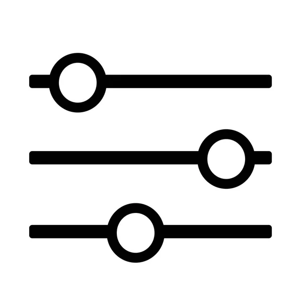 Ícone plano de controle —  Vetores de Stock