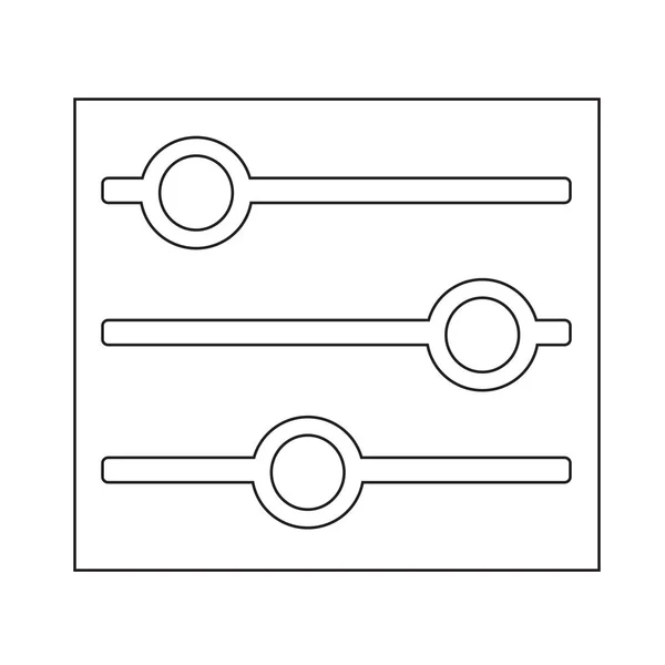 Control flat icon — Stock Vector