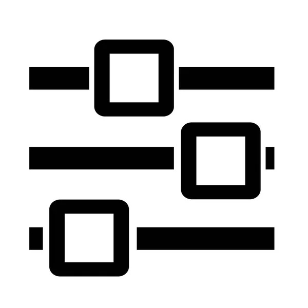 Control icono plano — Archivo Imágenes Vectoriales