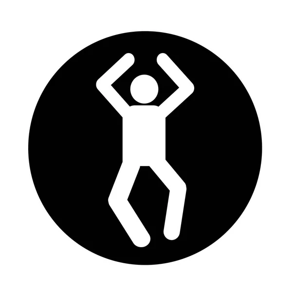 Icono de acción humana — Vector de stock