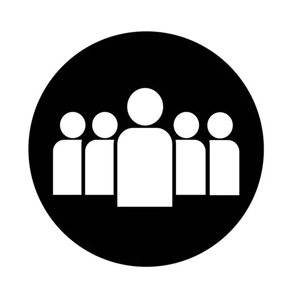 Mensen platte pictogram — Stockvector