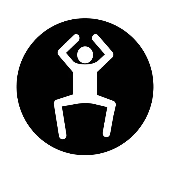 Icono de acción humana — Vector de stock