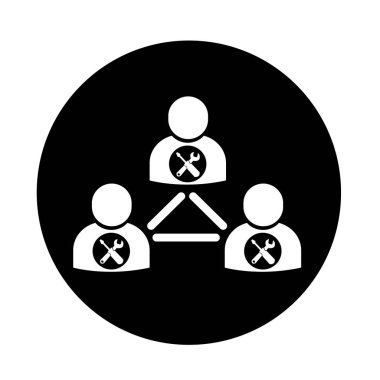 İnsanlar ağ simgesini