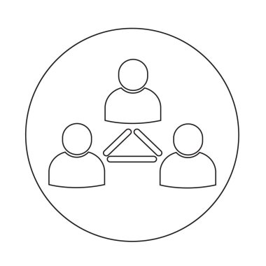 İnsanlar ağ simgesini