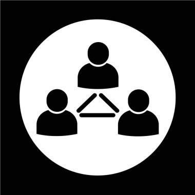 İnsanlar ağ simgesini