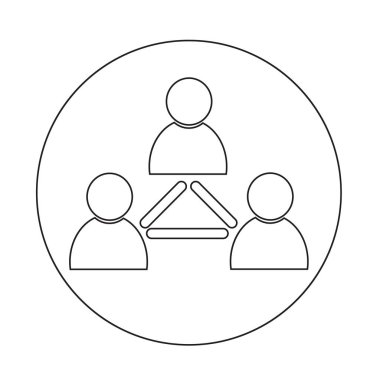 İnsanlar ağ simgesini