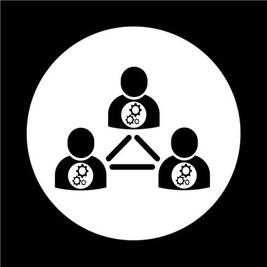 İnsanlar ağ simgesini