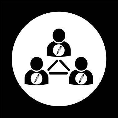 İnsanlar ağ simgesini