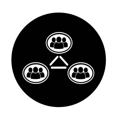 İnsanlar düz simgesi