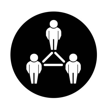 İnsanlar düz simgesi