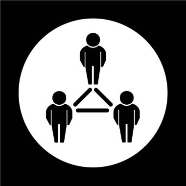 İnsanlar düz simgesi