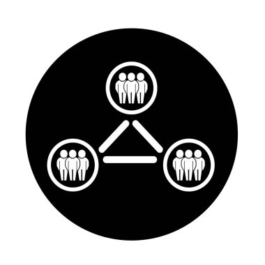 İnsanlar düz simgesi