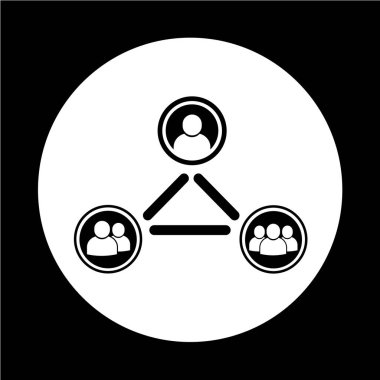 İnsanlar düz simgesi