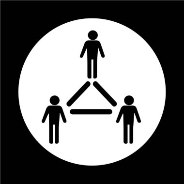 İnsanlar düz simgesi