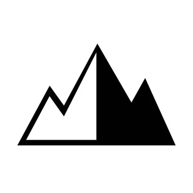 Dağ düz simgesi