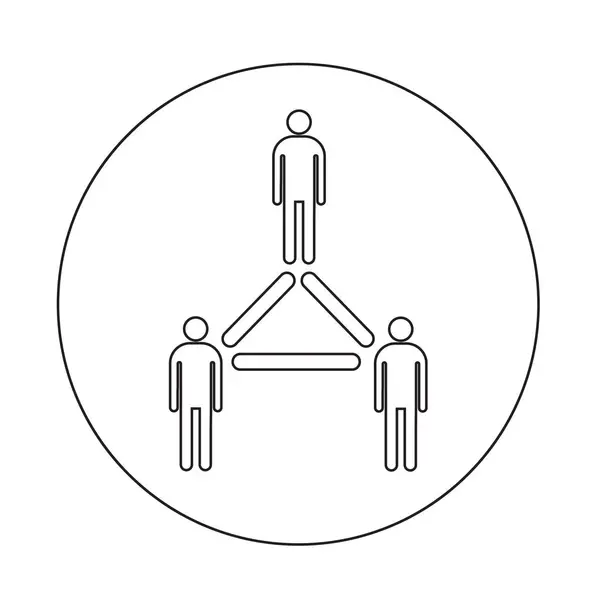 Icône de réseau de personnes — Image vectorielle