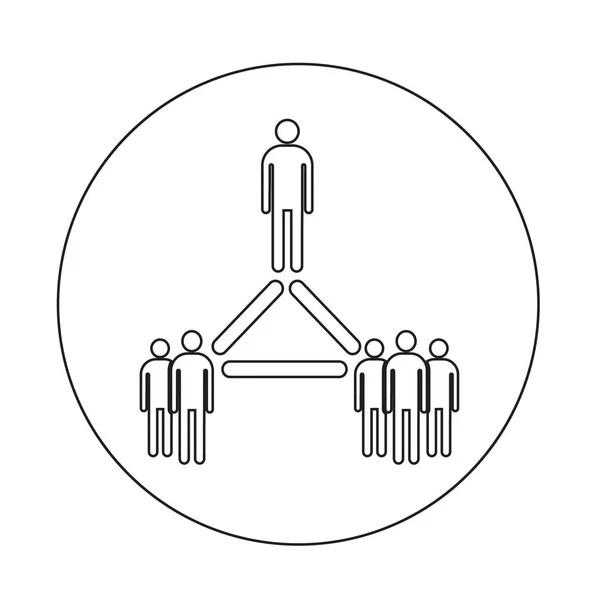 Icona della rete di persone — Vettoriale Stock