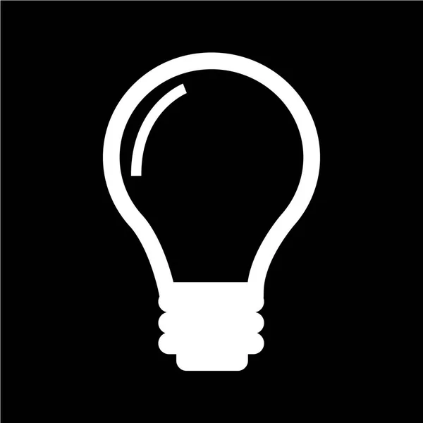 Ícone de lâmpada plana —  Vetores de Stock