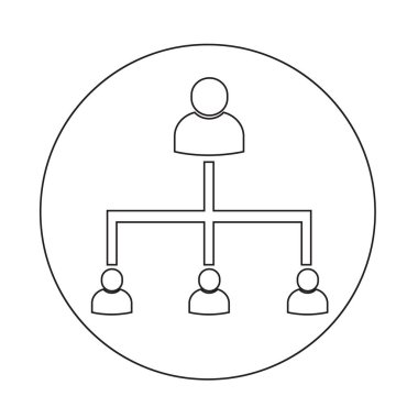 İnsanlar ağ simgesini