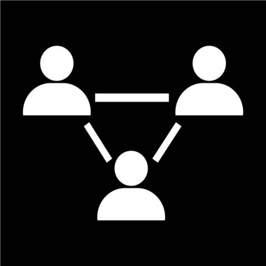 İnsanlar ağ simgesini