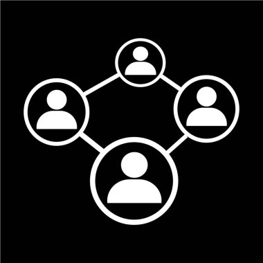 İnsanlar ağ simgesini