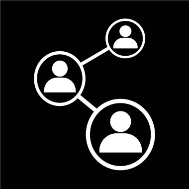 İnsanlar ağ simgesini