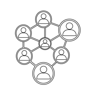 İnsanlar ağ simgesini