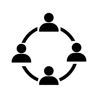 İnsanlar ağ simgesini