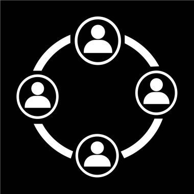 İnsanlar ağ simgesini