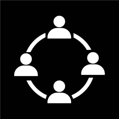 İnsanlar ağ simgesini