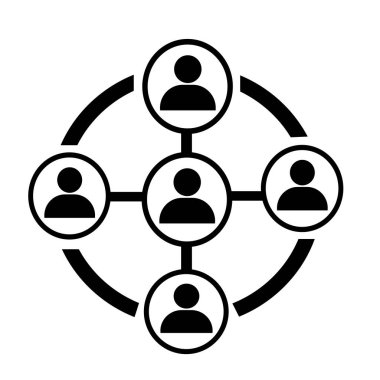 İnsanlar ağ simgesini