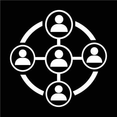 İnsanlar ağ simgesini