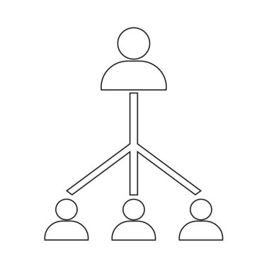 İnsanlar ağ simgesini