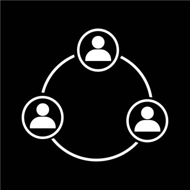 İnsanlar ağ simgesini