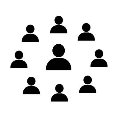 İnsanlar ağ simgesini