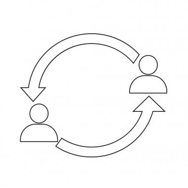 İnsanlar ağ simgesini